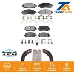 Front Rear Ceramic Brake Pads And Parking Shoe Kit For Honda Pilot Acura Mdx Zdx. Fixed Price $103.31.