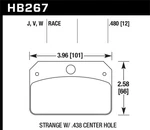 Hawk HB267J.480 DR-97 Disc Brake Pad For Strange W/0.438 In. Center Hole;. Fixed Price $130.49.