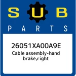 Subaru Cable Assembly-hand Brake,right 26051XA00A9E, New Genuine Oe. Fixed Price $121.18.
