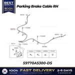 Genuine Parking Brake Cable 59770A5300-DS For Hyundai Elantra Gt. Fixed Price $69.00.