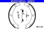 For Ate 03.0137-4013.2 Brake Shoe Set, Parking. Fixed Price $56.67.