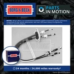 Gear Change Cable BKG1055 Borg & Beck 1611917080 2444HT 2444HZ Quality New. Fixed Price $115.25.