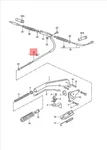 Genuine Porsche Brake Cable Long 95142407202. Fixed Price $208.94.